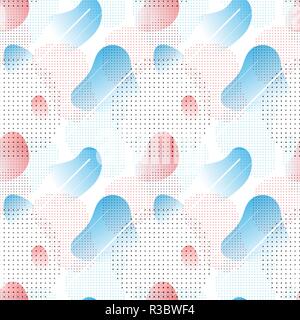 Hipster Seamless Pattern mit geometrischen Formen in trendigen Stil Stock Vektor