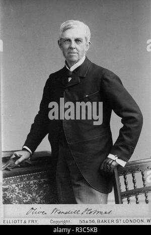 OLIVER WENDELL HOLMES Snr (1809-1894) amerikanischer Arzt und Dichter Stockfoto