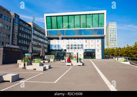 DORTMUND, Deutschland - Juli 04, 2018: Die Deutsche Fußball-Museum oder DFB-Museum ist das Nationale Museum für Deutsche Fußball in Dortmund, Deutschland Stockfoto