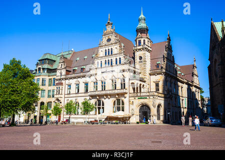 BREMEN, Deutschland - Juli 06, 2018: Manufactum Gebäude in der Altstadt von Bremen, Deutschland Stockfoto