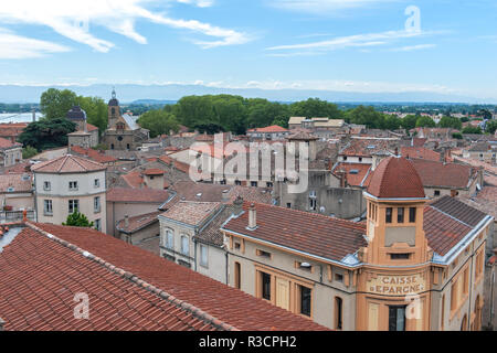 Rooftop View, Tournon-sur-Rhône, Frankreich, Europa Stockfoto