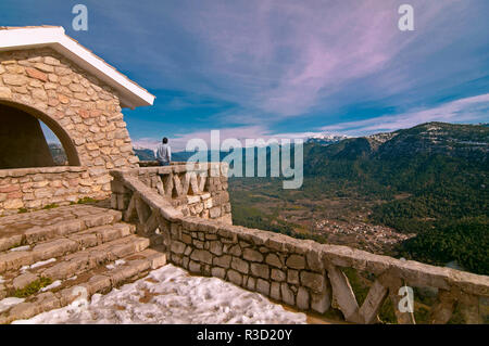 Aussichtspunkt über das Tal des Guadalquivir Flusses, Naturpark Sierras de Cazorla Segura y Las Villas, Provinz Jaen, Andalusien, Spai Stockfoto