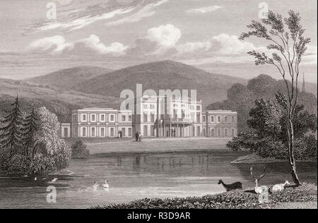 Die haining, einem Land, Haus und Immobilien in Selkirk in den Scottish Borders, 19. Jahrhundert, von modernen Athen von Th. H. Hirte Stockfoto