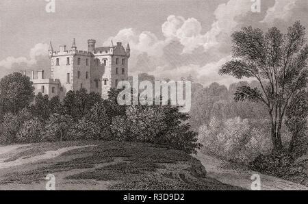 Huntly Castle Huntly in Aberdeenshire, 19. Jahrhundert, von modernen Athen von Th. H. Hirte Stockfoto