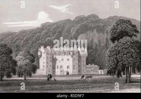 Castle Menzies, Weem, Perthshire, 19. Jahrhundert, von modernen Athen von Th. H. Hirte Stockfoto