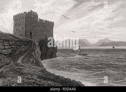 Mingarry Castlenear Kilchoan in Lochaber, 19. Jahrhundert, von modernen Athen von Th. H. Hirte Stockfoto