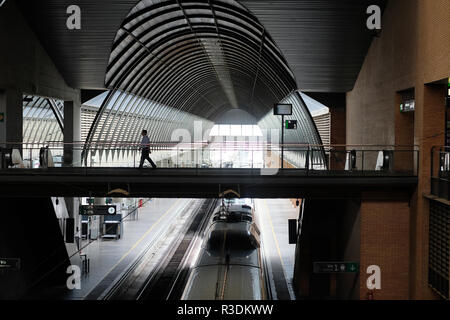 Bahnhof Santa Justa in Sevilla, Spanien. Stockfoto