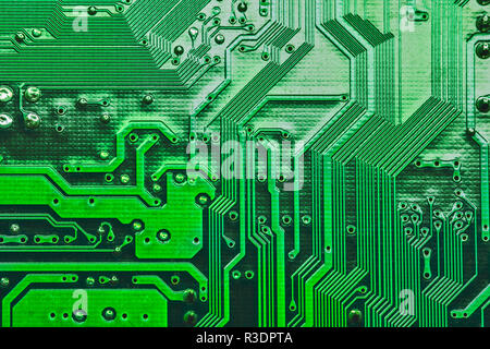 Hintergrund Textur der Hauptplatine digitalen Mikrochips Stockfoto