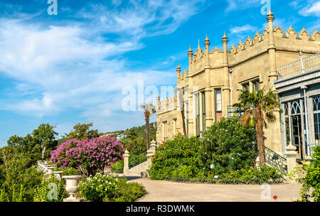 Die woronzow Palast in Alupka, Krim Stockfoto