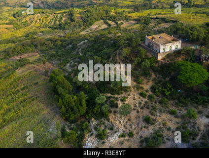 Luftaufnahme der muslimischen heiligen Ort in der Landschaft, Harari Region, Harar, Äthiopien Stockfoto