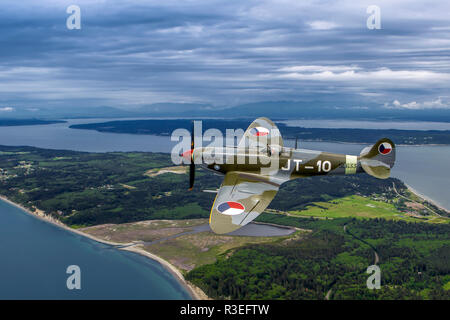 361 Supermarine Spitfire im Flug Stockfoto