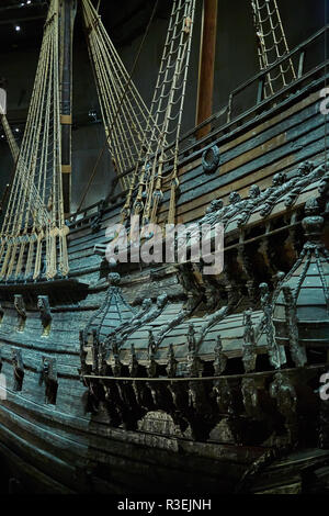 Stockholm, Swden - novemer 6, 2018. Besuch der Vasa Schiff Vasa Museum. Stockfoto