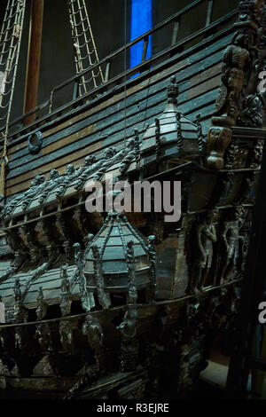 Stockholm, Swden - novemer 6, 2018. Besuch der Vasa Schiff Vasa Museum. Stockfoto