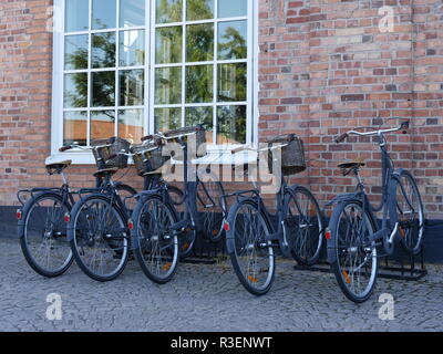 Einige retro Fahrräder Stockfoto