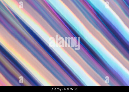 Mehrfarbiger Hintergrund imitieren Hologramm als trendige Kulisse. Stockfoto