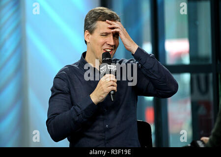 NEW YORK, NY - 15. Mai: Bauen präsentiert Autor Jeff Kenney diskutieren würde auch eines Wimpy Kid: Die Langstrecke' am Bau Studio am 15. Mai 2017 in New York City. (Foto von Steve Mack/S.D. Mack Bilder) Stockfoto