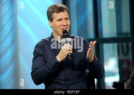 NEW YORK, NY - 15. Mai: Bauen präsentiert Autor Jeff Kenney diskutieren würde auch eines Wimpy Kid: Die Langstrecke' am Bau Studio am 15. Mai 2017 in New York City. (Foto von Steve Mack/S.D. Mack Bilder) Stockfoto