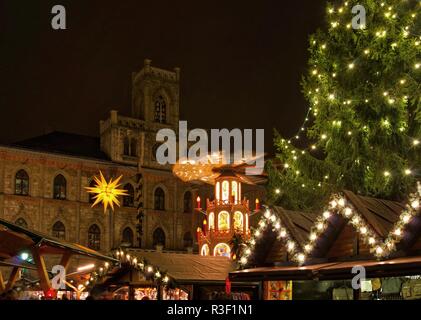 Weimarer Weihnachtsmarkt - Weimarer Weihnachtsmarkt 02. Stockfoto