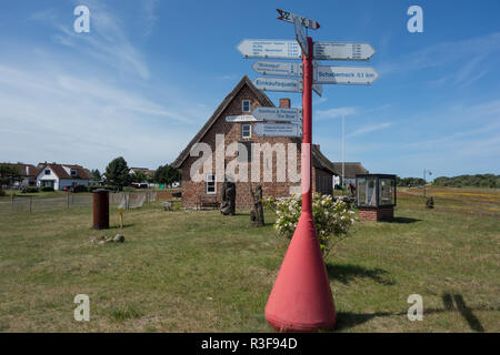 Deutschland, Hiddensee - 20. Juni 2017: Das Fischereimuseum, d. h. die Fischerei Museum in Deutscher Sprache, auf Hiddensee, Deutschland Stockfoto