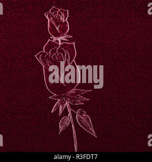 Leuchtende Blume geprägte Cover Sheet. Kunst Blatt Hintergrund für Kreative aussieht. Abstrakte Papier Textur. Kreativen Hintergrund. Stockfoto