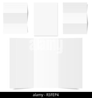 Weisses Papier Kollektion Stockfoto