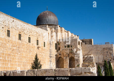 Al-aksa-Moschee auf dem Tempelberg. Stockfoto