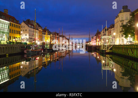 Nyhavn in Kopenhagen, Dänemark. Stockfoto