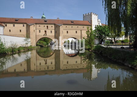 Stadtbrille in Amberg Stockfoto