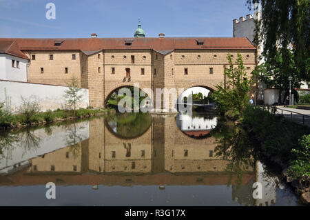 Stadtbrille in Amberg Stockfoto