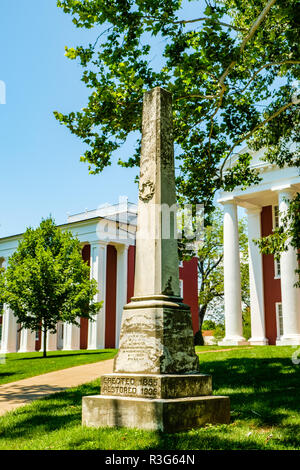 John Robinson Memorial, Washington und Lee University in Lexington, Virginia Stockfoto