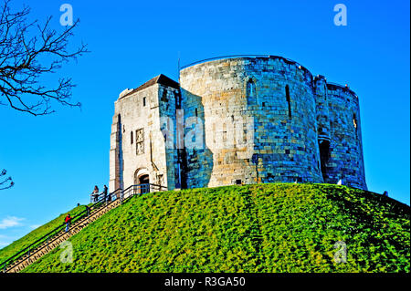 Cliffords Turm, York, England Stockfoto