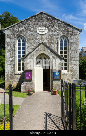 Godshill Wesleyan Chapel ist die älteste (Isle of Wight) Wesleyan Methodist Circuit Kirche Kirche noch im Einsatz auf der Insel Wight, IW, UK. (98) Stockfoto