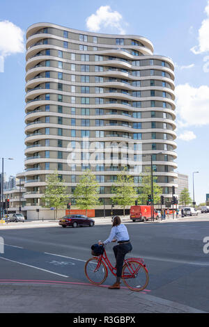 Riverwalk Apartment Gebäude, Millbank, Pimlico, Westminster, London, England, Vereinigtes Königreich Stockfoto