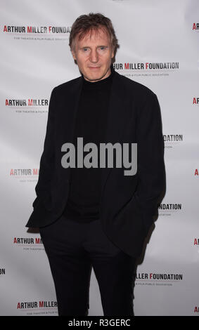 2018 Arthur Miller Stiftung NYC Mit: Liam Neeson Wo: New York, New York, United States Wenn: 22 Okt 2018 Credit: Patricia Schlein/WENN.com Stockfoto