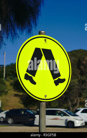 Die Hälfte leg Crossing sign in Australien Stockfoto