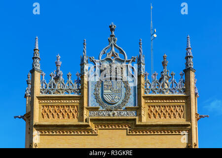 Bild des Royal Pavillon im Park Maria Luisa in Sevilla, Spanien Stockfoto