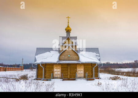 Kapelle der Badewanne der Ikone der Mutter Gottes Leben spendende Frühling an der Heiligen 1352 Dunilovo Dunilovsky Kloster, Dorf, shuya Bezirk, Iva Stockfoto