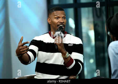 NEW YORK, NY - 23. Mai: Bauen präsentiert Jamie Foxx über seine neue Show "Beat Shazam" am Bau Studio am 23. Mai 2017 in New York City. (Foto von Steve Mack/S.D. Mack Bilder) Stockfoto