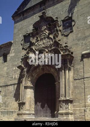 PORTADA Torten. Lage: Convento de la Trinidad. UBEDA. JAEN. Spanien. Stockfoto