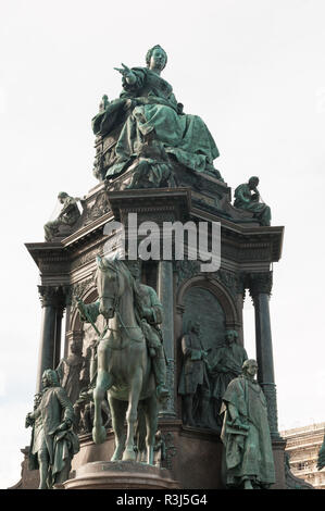 Maria Theresia Denkmal in Wien Stockfoto