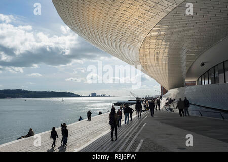 MAAT, Museum für Kunst, Architektur und Technik, am Fluss Tejo, Lissabon, Portugal Stockfoto
