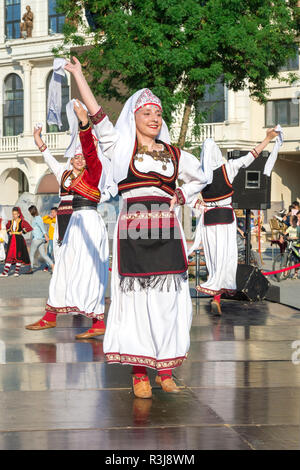 Internationale Folklore Festival, Weltjugendtag, Skopje, Mazedonien Stockfoto