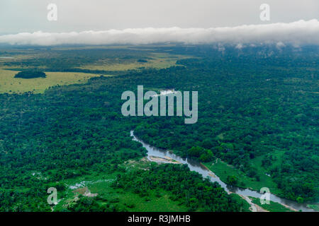 Luftaufnahme. Odzala-Kokoua National Park. Region Cuvette-Ouest. Republik Kongo Stockfoto