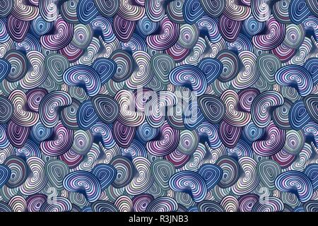 Bunte Muster mit abstrakten Wellen. Kann für Desktop Wallpaper oder Poster verwendet werden, für die Pattern füllt, Oberflächenstrukturen, Webseite Hintergründe, Textil Eine Stock Vektor