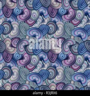 Bunte Muster mit abstrakten Wellen. Kann für Desktop Wallpaper oder Poster verwendet werden, für die Pattern füllt, Oberflächenstrukturen, Webseite Hintergründe, Textil Eine Stock Vektor