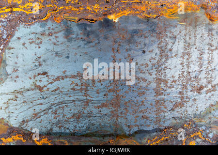 Rostiges Metall Hintergrund Stockfoto