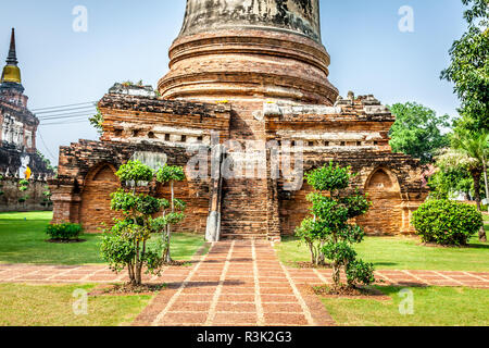 Wat Yai chaimongkol Tempel in Ayutthaya thailand Stockfoto