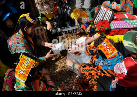 Pakistan, Rambur Dorf Stockfoto