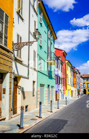 Parma, Italien - Farbige Haus in der mittelalterlichen Innenstadt der Emilia-Romagna Stadt Stockfoto