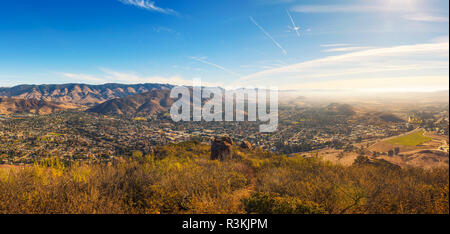 San Luis Obispo gesehen vom Cerro Peak Stockfoto